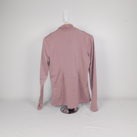 Eddie Bauer 1/4 Zip Pullover | Size M | Mauve Pink | Lightweight Long Sleeve Top - Picture 3 of 5